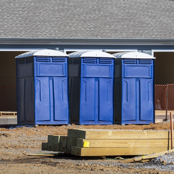 what is the maximum capacity for a single porta potty in Robson